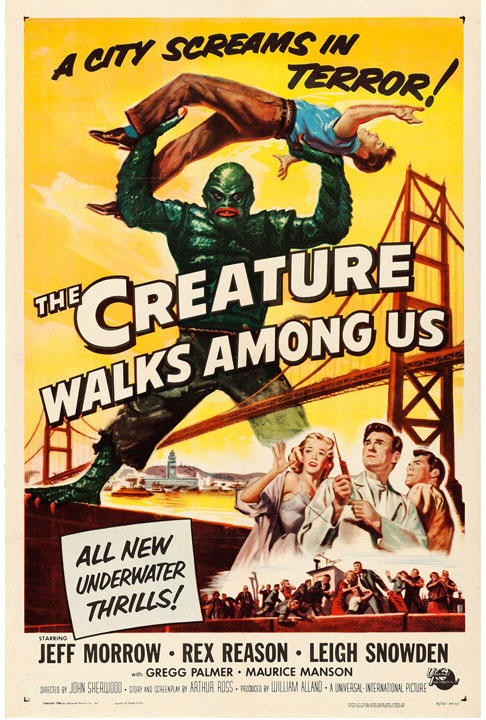 Forbidden Planet 1956 Vintage Science Fiction Movie Poster Half