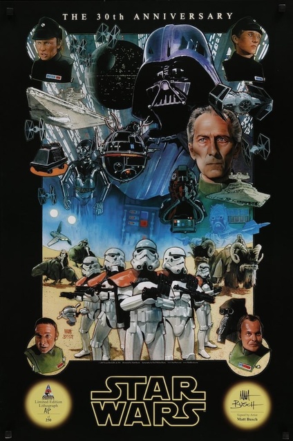 star wars signed movie poster