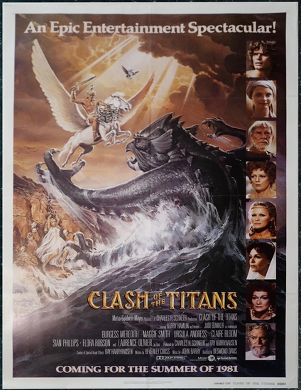 Clash of the Titans Original 1981 U.S. One Sheet Movie Poster