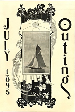 Outing July 1895 magazine poster | Sailboat