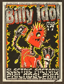 Billy Idol Concert Poster