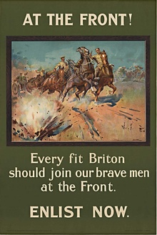 AT THE FRONT!  Every fit Briton