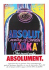 Absolut Vodka Absolument exhibition poster