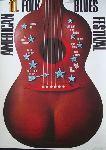 American Folk And Blues Festival 1972 (signed) | Music Posters | Limited  Runs