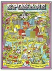 Spokane (WA.) Colorful Capital Fun Map