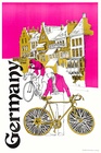 Germany travel  by Bicycle - serigraph