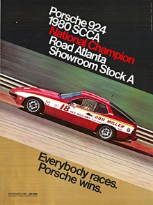 Porsche 924 1980 SCCA National Champion Road Atlanta Showroom Stock A