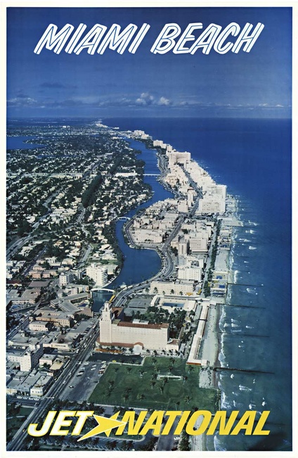 MIAMI BEACH, Florida Jet National | Advertising Posters | Limited Runs