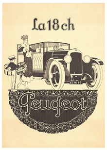 Peugeot La 18 ch art deco automobile