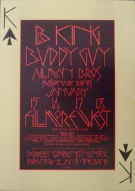 Original Concert Poster: B.B. King, Moby Grape, Steve Miller Blues Band  February 26, 1967, B. B. King, Moby Grape, Steve Miller Blues