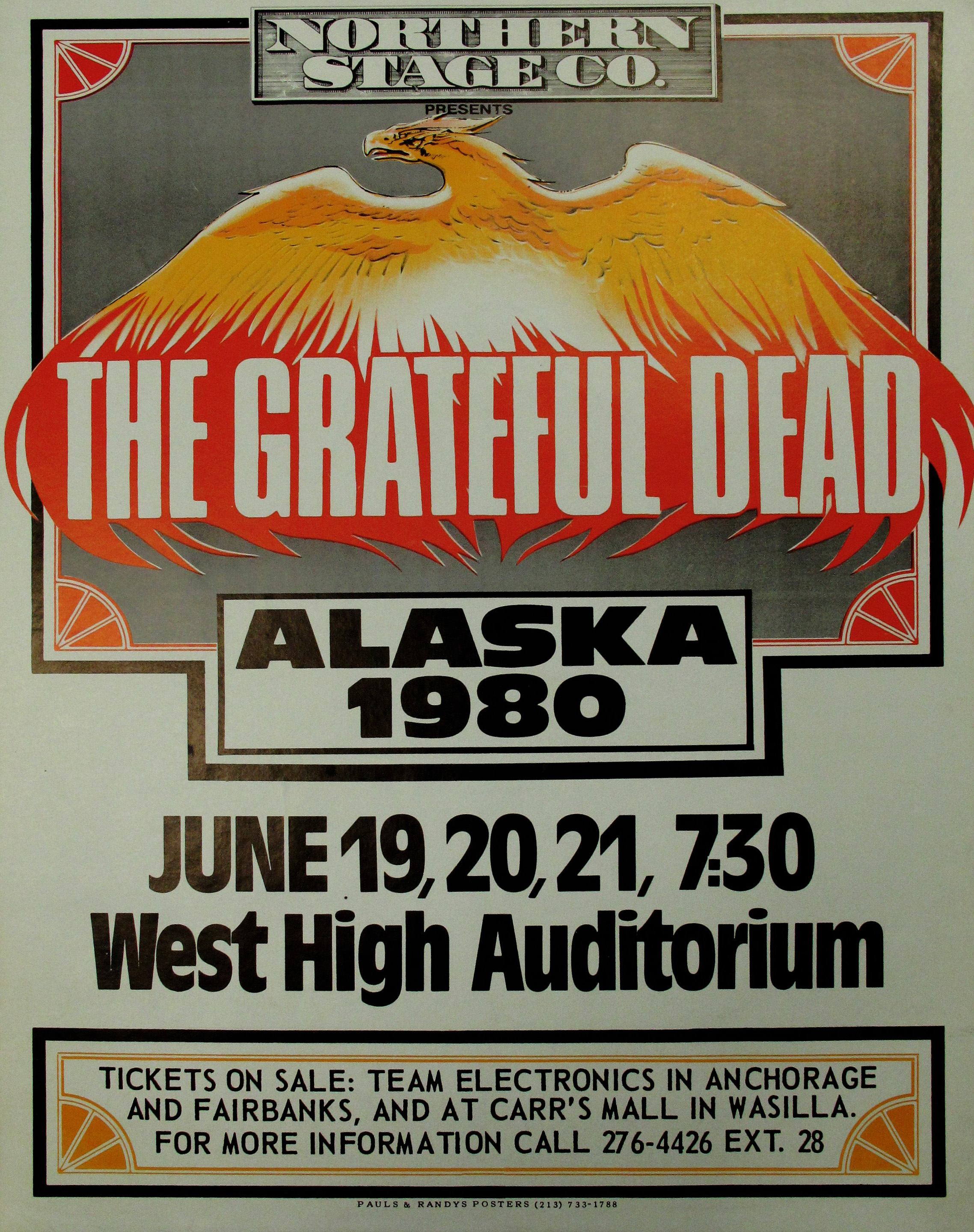 Grateful Dead In Alaska Concert Poster