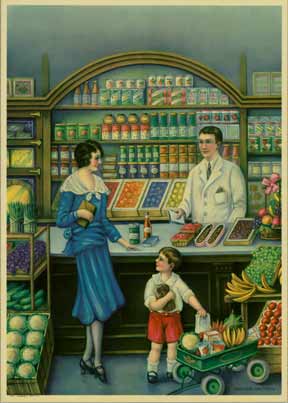 Groceries and Fruits - 1920's