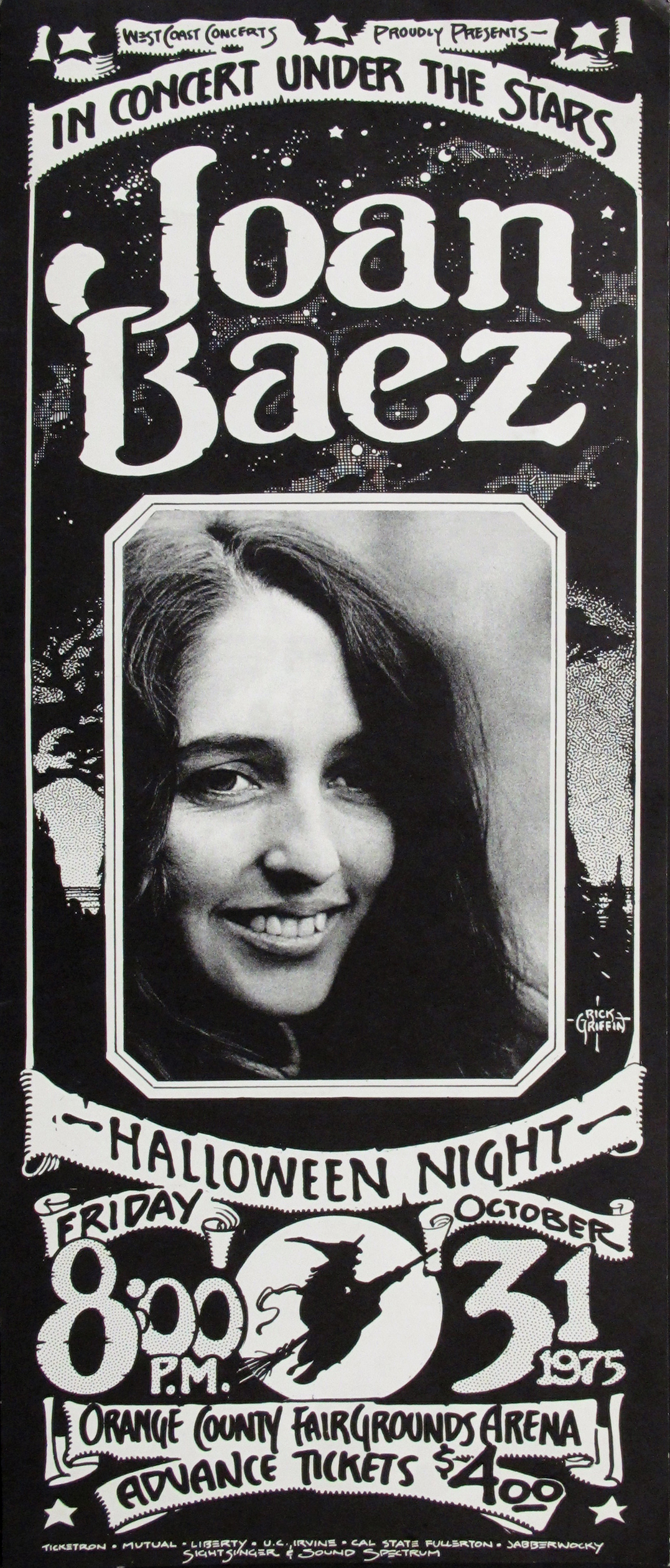 Joan Baez Original Concert Poster