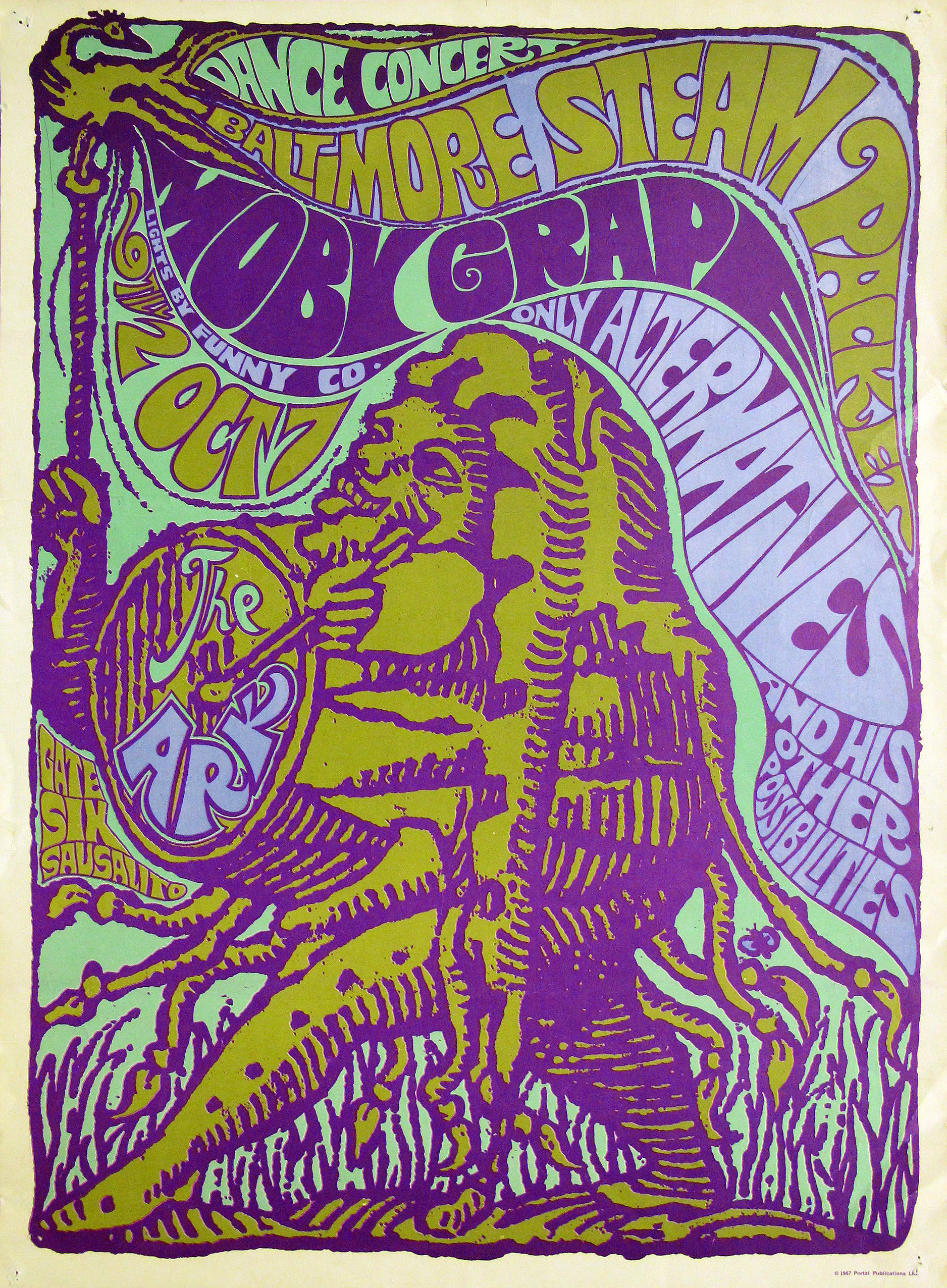 Moby Grape At The Ark Concert Poster