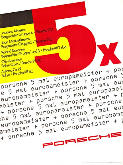 Porsche 5 X  Mal Europameister