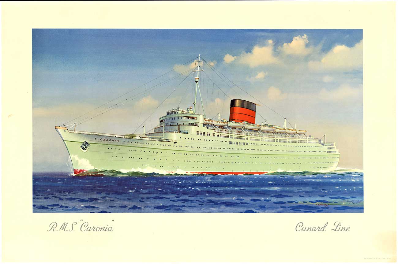 R. S. M. Caronia Cunard Line Cruise ship