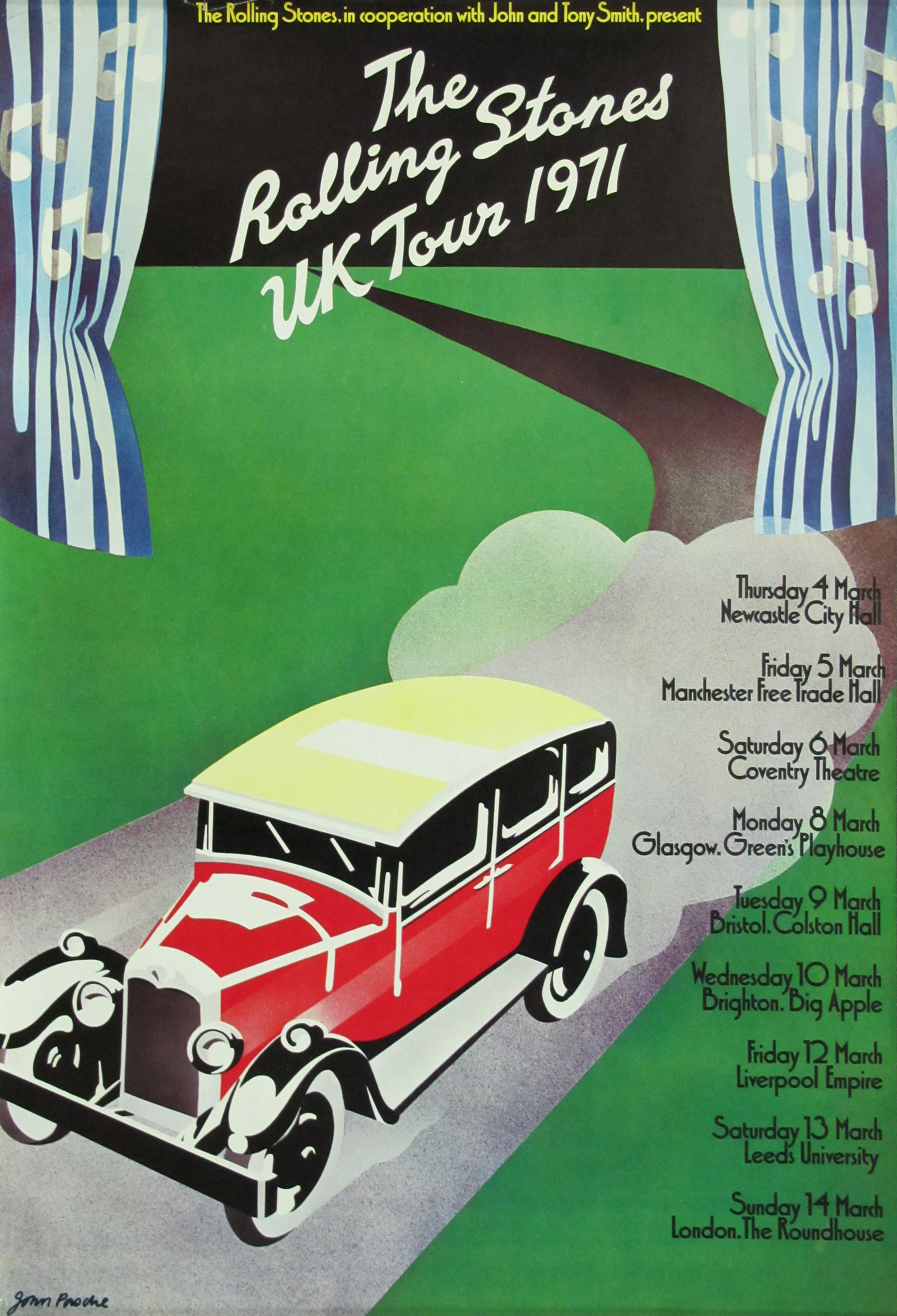 rolling stones 1971 tour poster