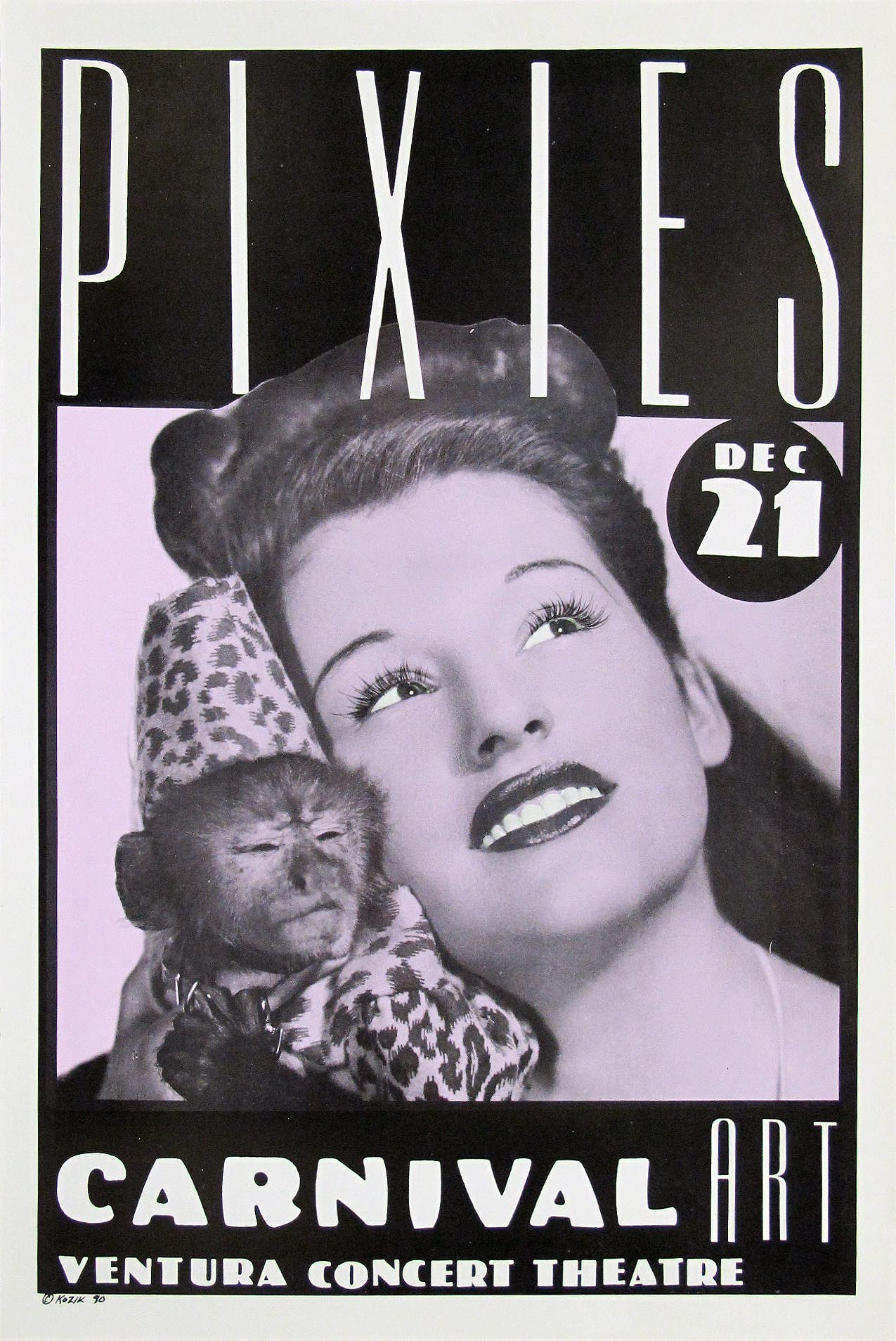 The Pixies Original Concert Poster