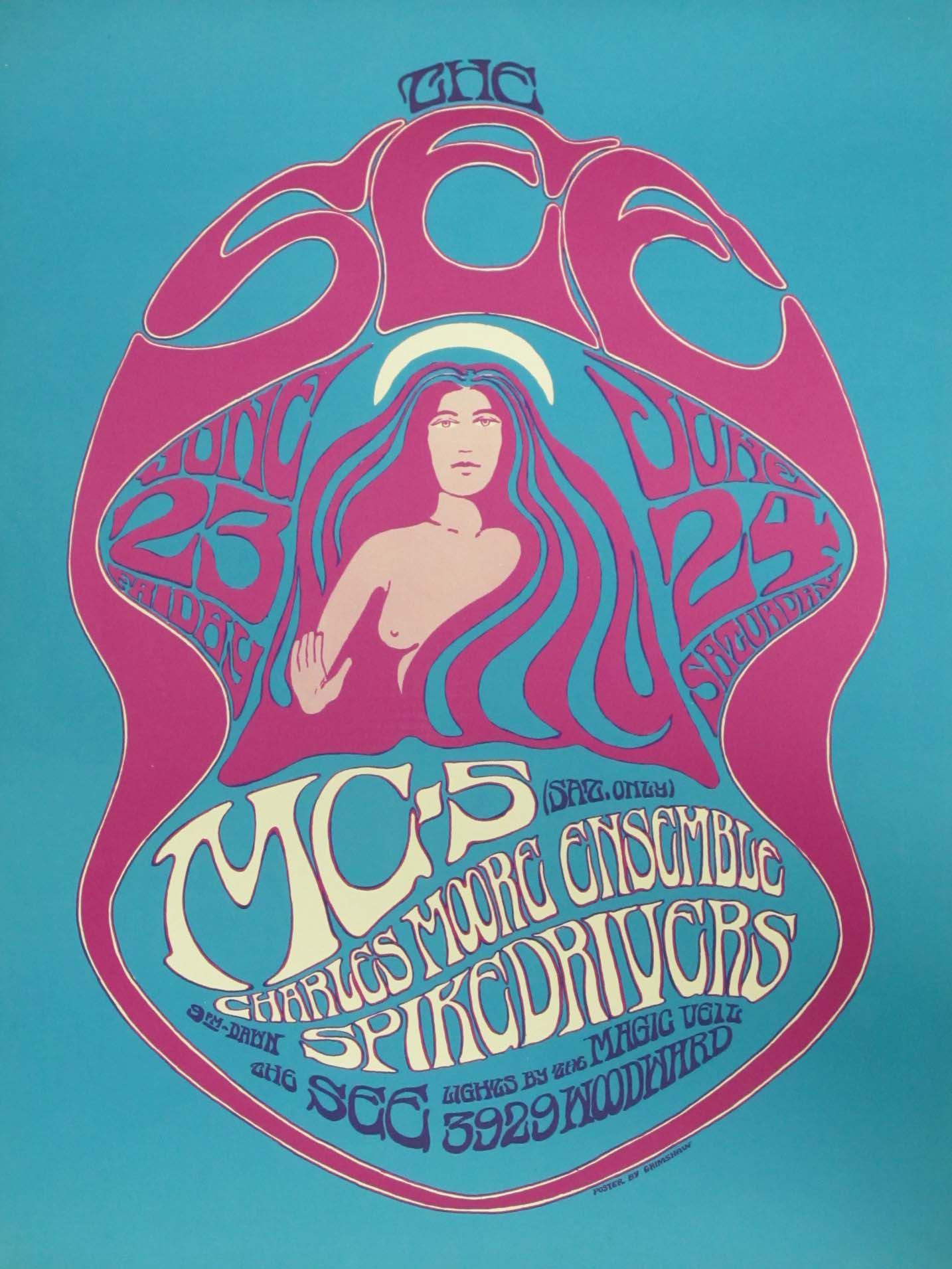 The See with the MC5 Original Concert Poster