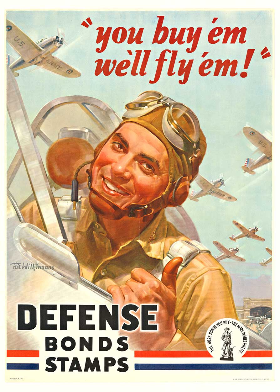 'You buy 'em  We'll fly 'em! Defense Bonds